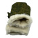 Military Collector Winter Hunting Mittens Ripstop with Natural Fur