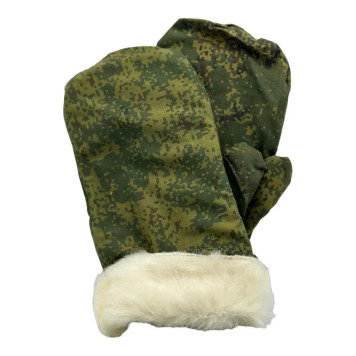 军事收藏级冬季狩猎迷彩防水手套-8