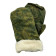 Military Collector Winter Hunting Mittens Ripstop with Natural Fur