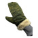 Military Collector Winter Hunting Mittens Ripstop with Natural Fur