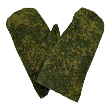 军事收藏级冬季狩猎迷彩防水手套-9