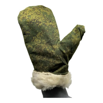军事收藏级冬季狩猎迷彩防水手套-10