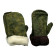 Military Collector Winter Hunting Mittens Ripstop with Natural Fur