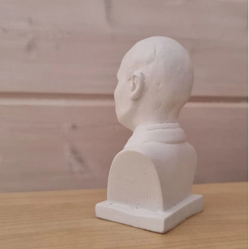 Bust Statue of Vladimir Putin - 11 cm, President of Russia, White Matte-6