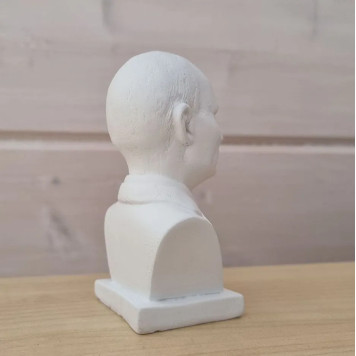 Bust Statue of Vladimir Putin - 11 cm, President of Russia, White Matte-7