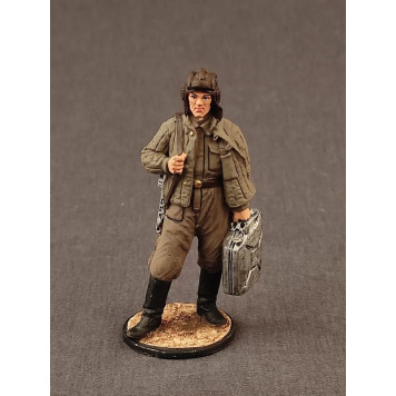 苏联锡兵-伟大卫国战争系列：红军士兵与PPSH-41冲锋枪穿着雨衣