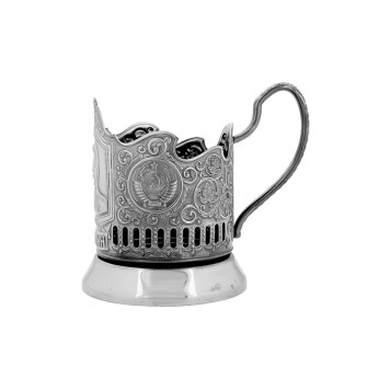 Stalin I.V. Engraved Brass Tea Glass Holder-2