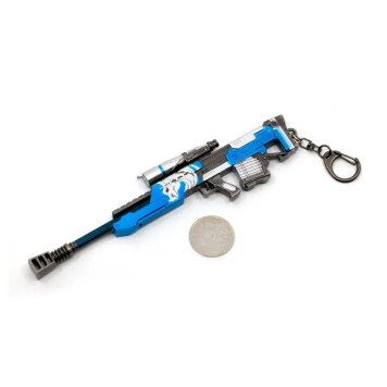 Microgun M Barrett M95 Scharfschützengewehr Schlüsselanhänger - Blau Edition-3