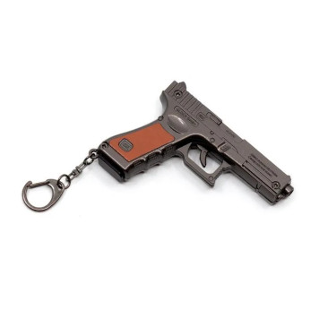 Microgun L Schlüsselanhänger Reproduktion der Glock 18C Pistole mit entfernbarer Magazin-1