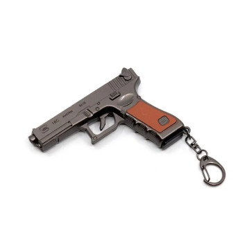 Microgun L Schlüsselanhänger Reproduktion der Glock 18C Pistole mit entfernbarer Magazin-2