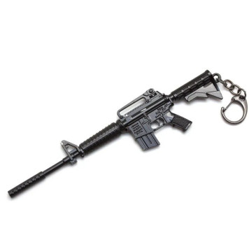 微型枪M16A4步枪钥匙扣 - 黑色-2
