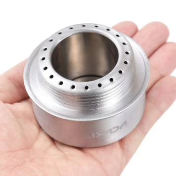 Portable Mini Alcohol Stove with Lid and Cross Stand-1