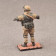 Modern Army Soldier bemalt Metallfigur 1:32 Skalierung (54mm)