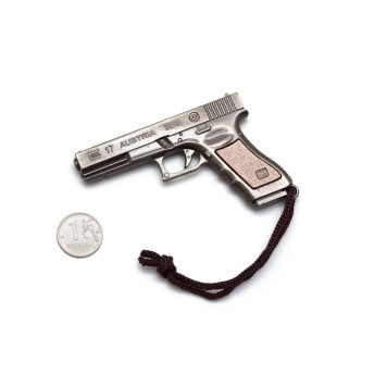 Microgun M Schlüsselanhänger Reproduktion der Glock 17 Grau