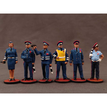Traffic Police Figures Set