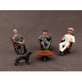 Yalta Conference Collectible Tin Figures - Stalin, Roosevelt, Churchill Yalta Conference Collectible Tin Figures - Stalin, Roosevelt, Churchill