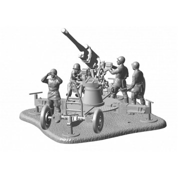 Soviet 85mm Anti-Aircraft Gun 52-K Model Kit-5