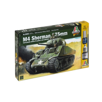 World War II Model Kit: M4 Sherman Tank 75mm