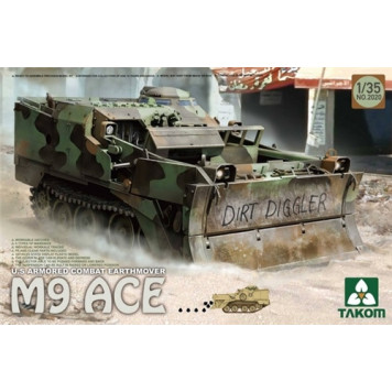 American M9 ACE Armored Bulldozer Model Kit