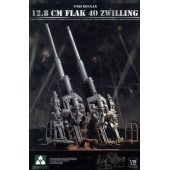 German 12.8 cm FlaK 40 Zwilling Anti-Aircraft Gun Model Kit German 12.8 cm FlaK 40 Zwilling Anti-Aircraft Gun Model Kit