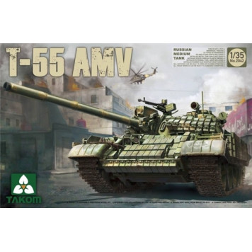 T-55 AMV Russian Medium Tank Assembly Model