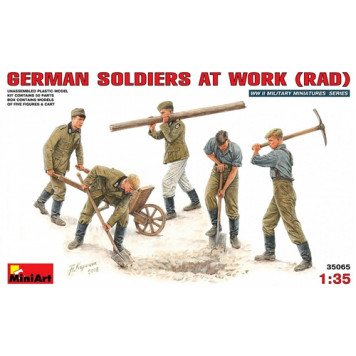 German Soldier Work Crew (RAD) Assembly Model