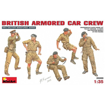 British Armored Car Crew Assembly Model