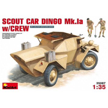 Dingo Mk 1a Armored Car Model Kit with Crew