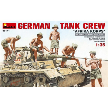 German Afrika Korps Tank Crew Assembly Model