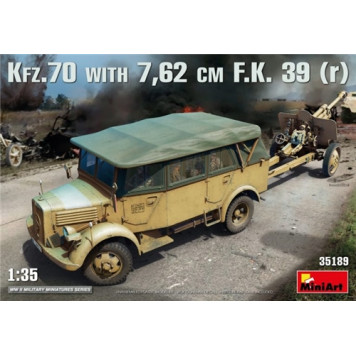 German Army Kfz.70 Model Kit with 7.62 cm F.K. 39 Cannon