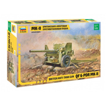 British 6-Pounder Anti-Tank Gun Mk-II Model Kit (Limited Edition)
