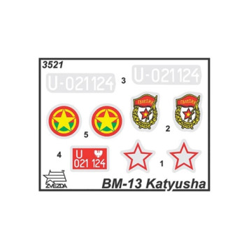 BM-13 Katyusha Guard Rocket Launcher Plastic Model Kit-1