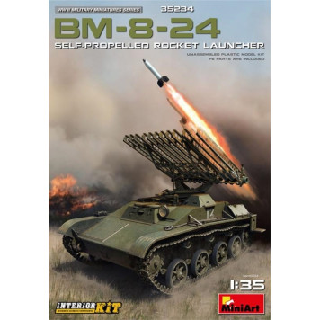 Soviet BM-8-24 Self-Propelled Rocket Launcher Model Kit