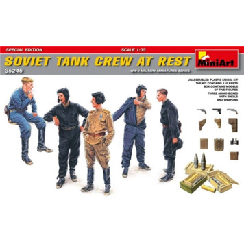 Soviet Tank Crew at Rest - Special Edition Model Kit