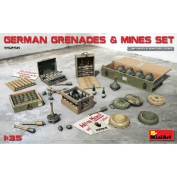 German Grenade and Mine Model Kit