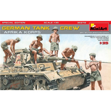 German Afrika Korps Tank Crew Assembly Model - Special Edition