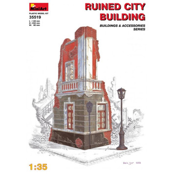 Ruined Urban Building Model Kit