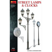Street Lamps and Clocks Assembly Model