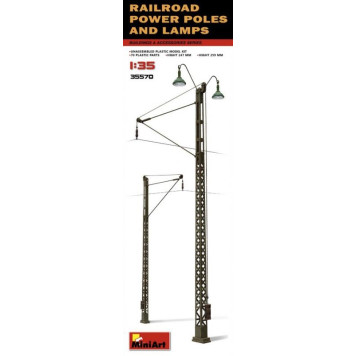 Railway Electric Poles and Lamps Model Kit