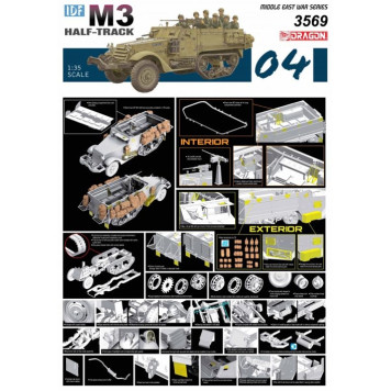 IDF M3 Halftrack Armored Vehicle Model