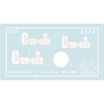 Soviet Army 1.5-Ton Truck 1943 "Polutorka" (GAZ-MM) Plastic Model Kit-1