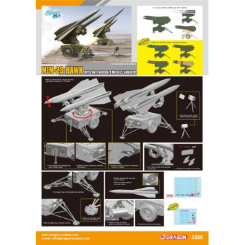 MIM-23 Hawk M192 Anti-Aircraft Missile System Model Kit