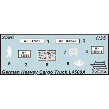 WW2 German Heavy Truck L 4500A Plastic Model Kit-1