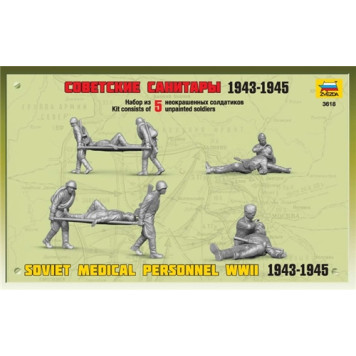 Soviet Medics 1943-1945 - Highly Detailed 1/35 Scale Model Kit-1