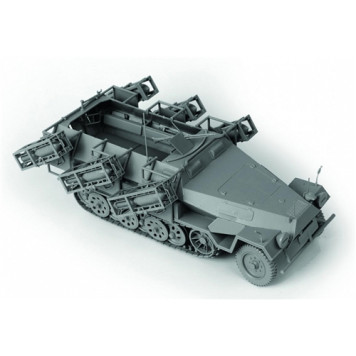 German Armored Personnel Carrier Sd.Kfz.251/1 Ausf.B "Hanomag" with Rocket Launchers-4