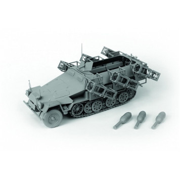 German Armored Personnel Carrier Sd.Kfz.251/1 Ausf.B "Hanomag" with Rocket Launchers-2