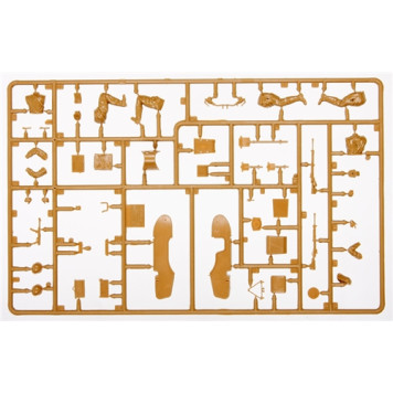 Soviet M-72 Motorcycle with Sidecar and Crew Model Kit-3