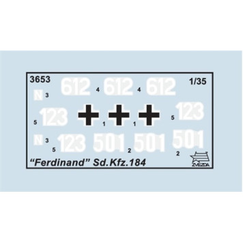 German Tank Destroyer "Ferdinand" Plastic Model Kit-1