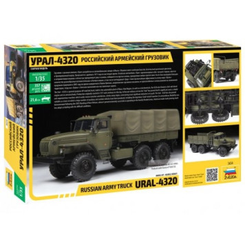 Russian Army Ural-4320 6x6 Military Truck Plastic Model Kit-7