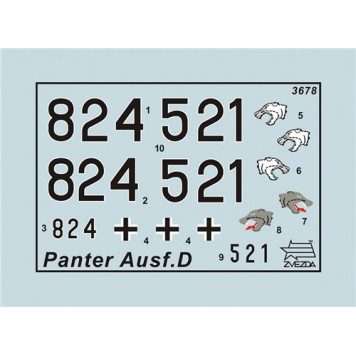 German Medium Tank T-V "Panther" Model Kit-6